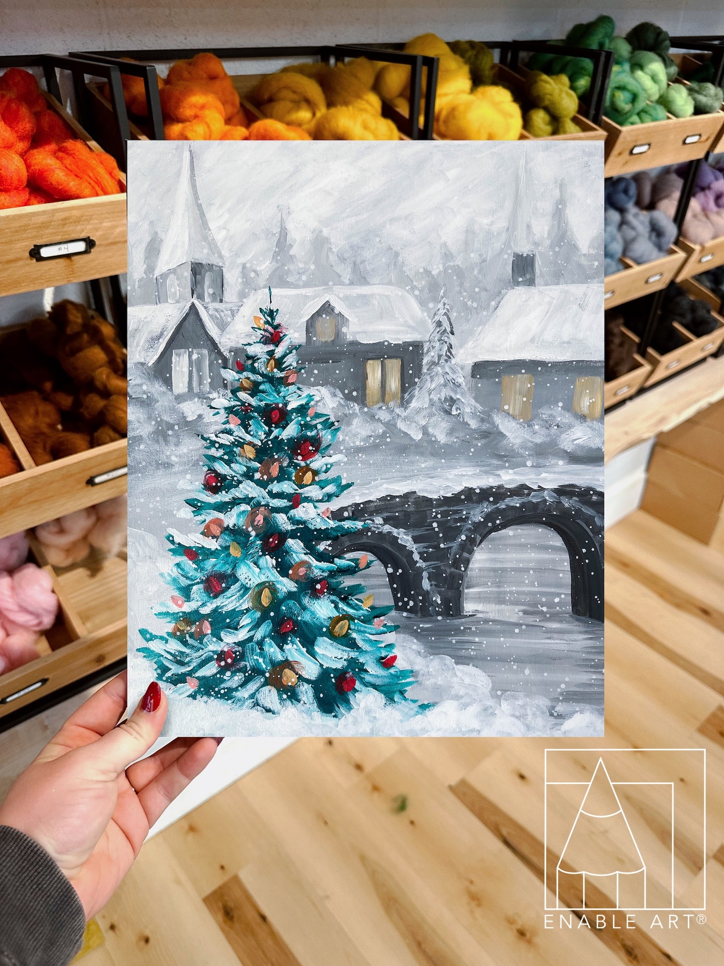 Bright Christmas Tree | Acrylic Painting | Tuesday, December 16⋅6:00 – 8:30pm