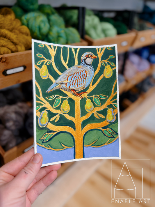 Partridge in a Pear Tree | Gouache Painting | Sunday, December 21⋅6:00 – 8:30pm