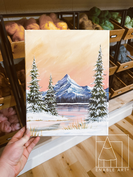 Bob Ross Winter | Acrylic Painting | Tuesday, December 30⋅6:00 – 8:30pm