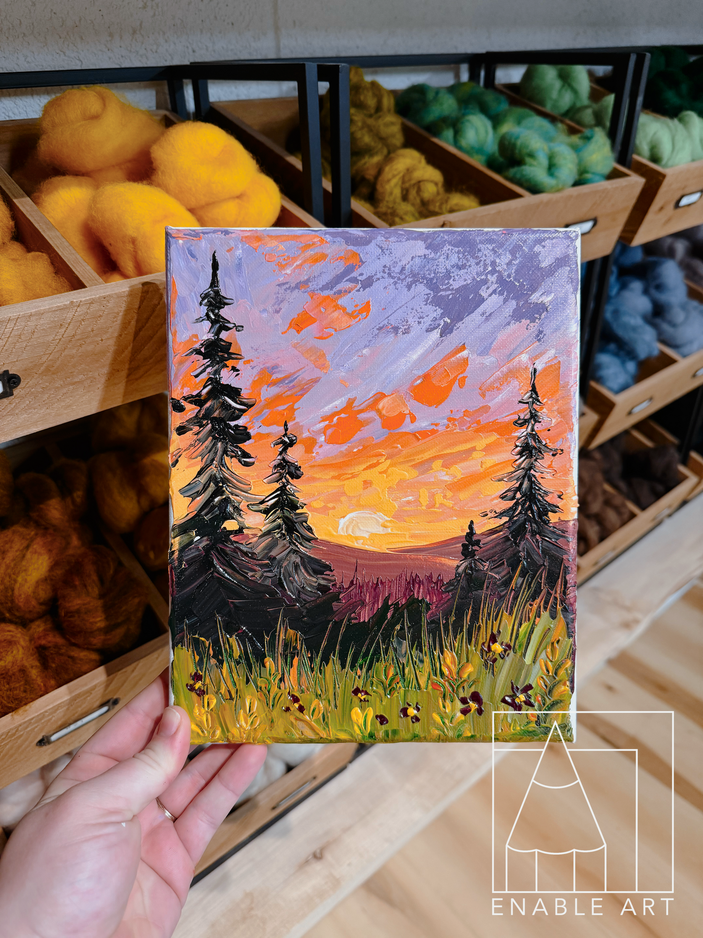 EAC - Acrylic (Palette Knife) "Bright Sunset" Wednesday, March 11⋅6:00 – 7:30pm