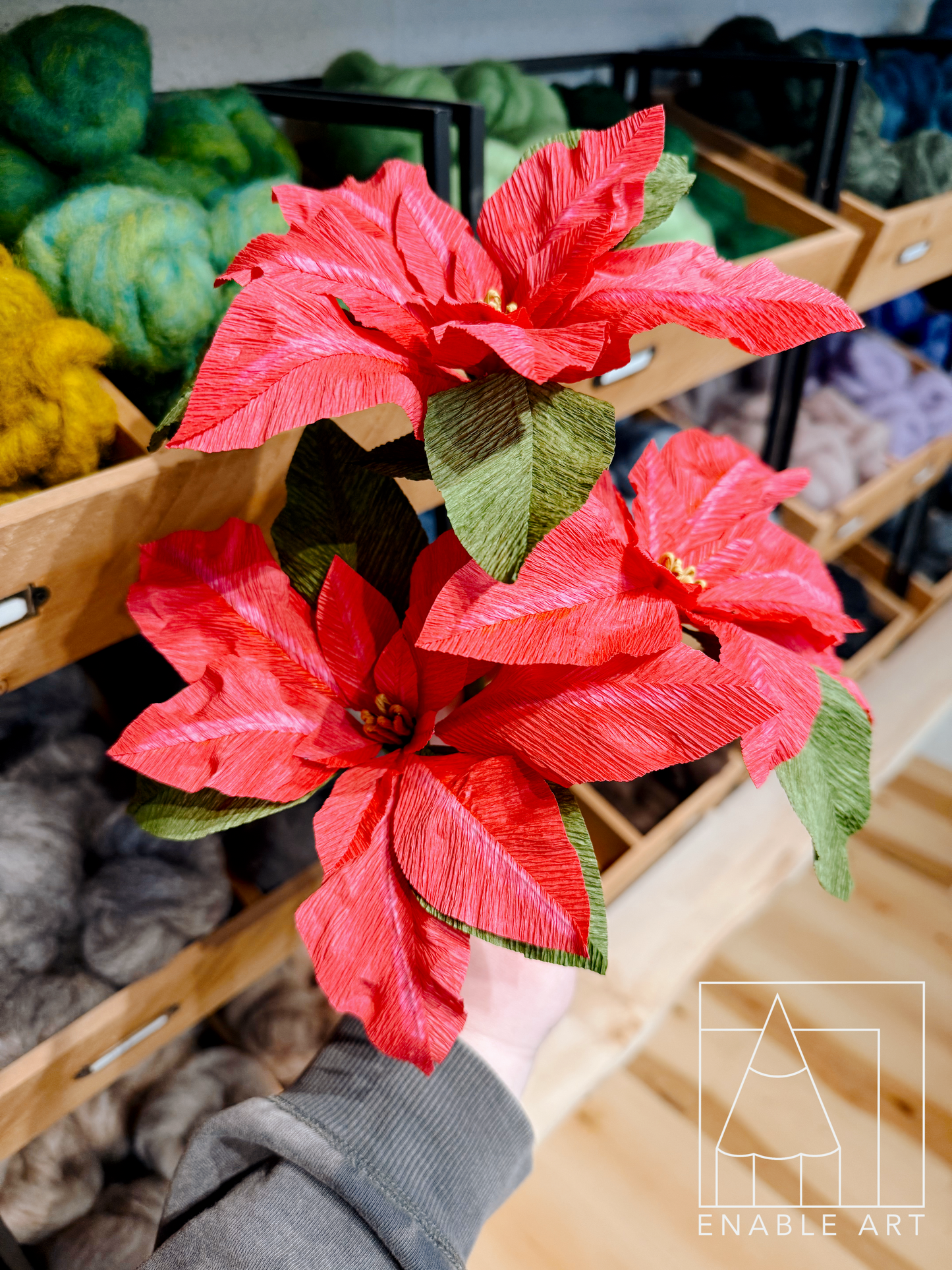 Poinsettia | Paper Flowers | Sunday, December 14⋅2:00 – 4:30pm