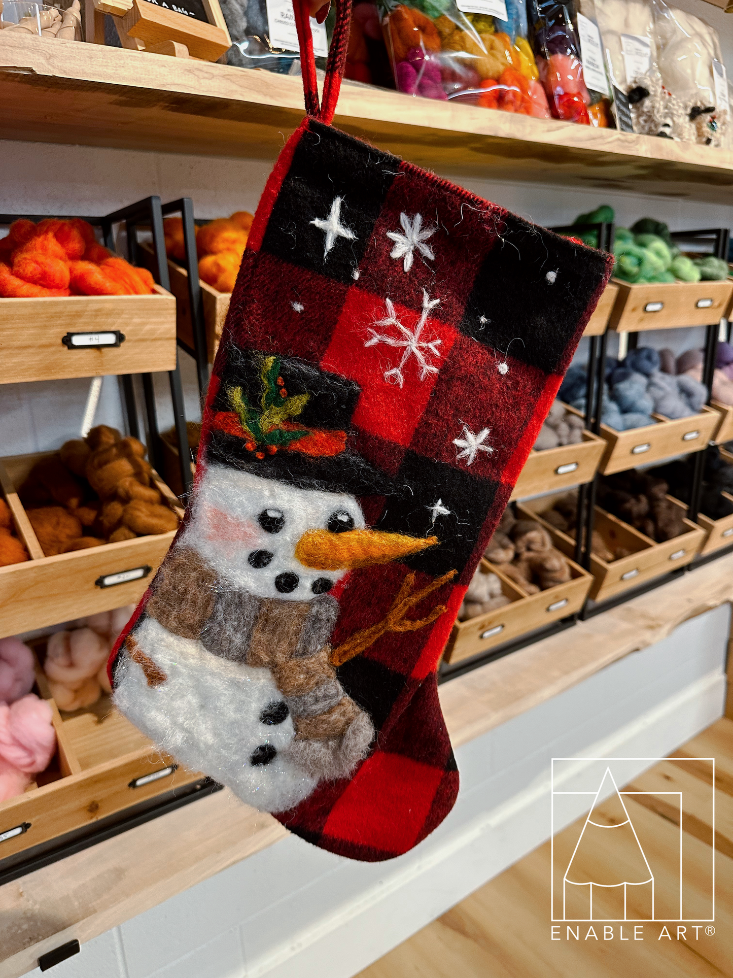 Snowman Stockings | Needle Felting | Thursday, December 18⋅6:00 – 8:30pm
