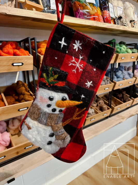 Snowman Stockings | Needle Felting | Thursday, December 18⋅6:00 – 8:30pm