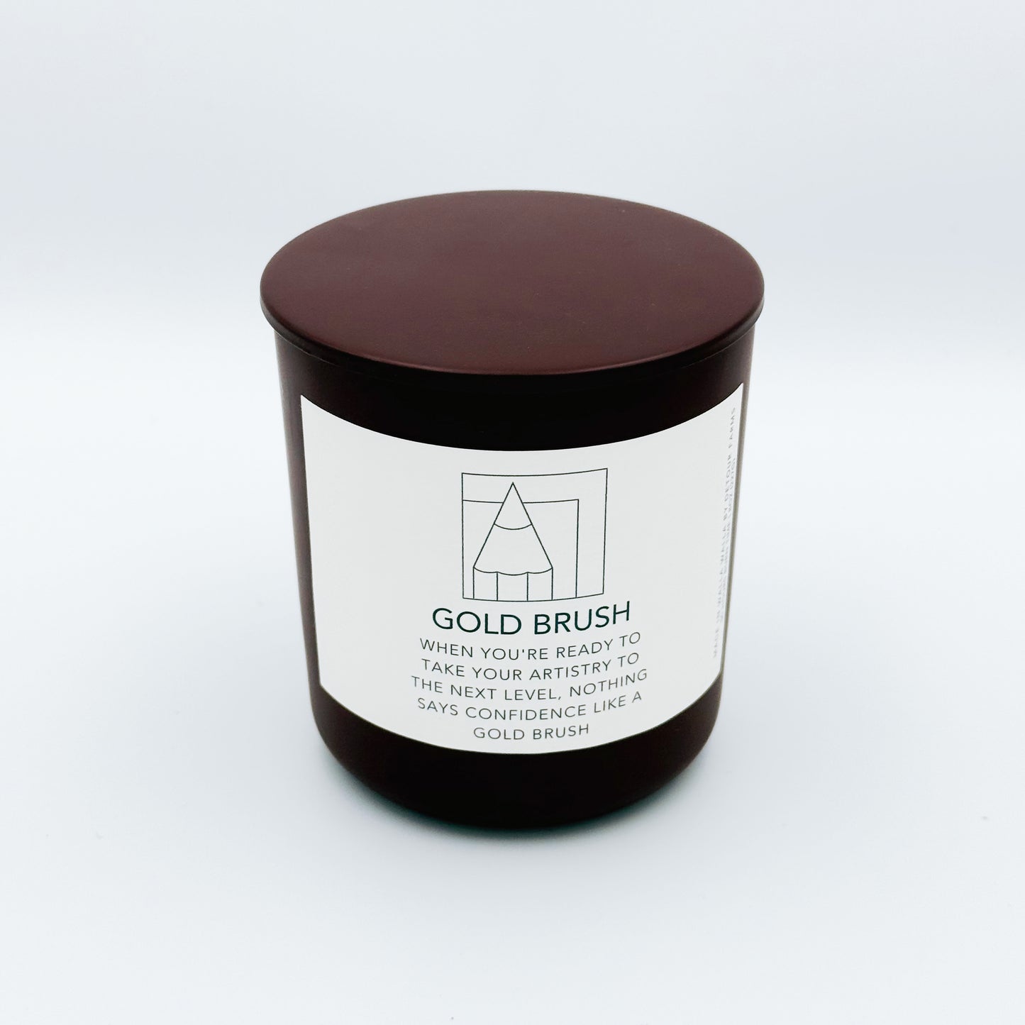 Gold Brush Candle